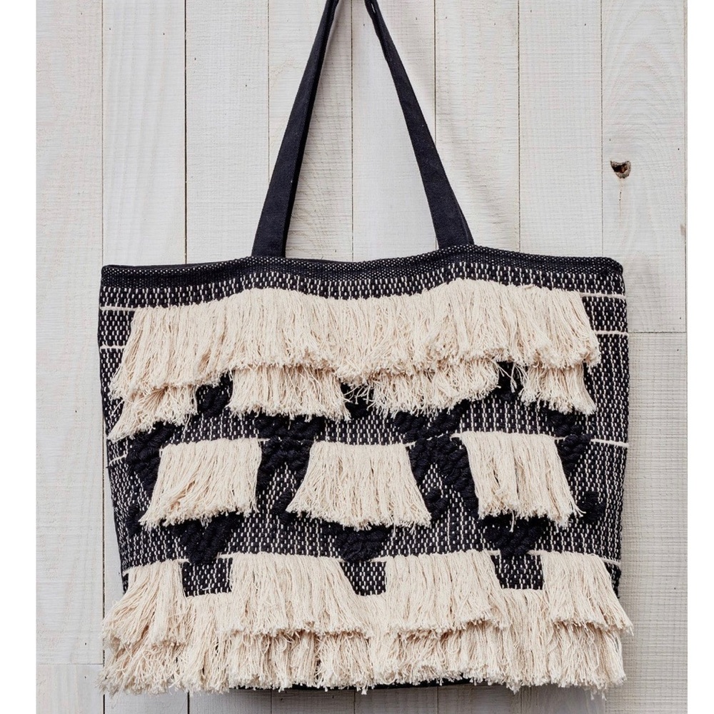 Lovestitch willow Fringe Tote Bag
